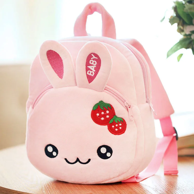 New Fashion Cute Animals Bag Kids Cartoon Plush Bags Child Backpack Schoolbag Baby Girl Kawaii Flamingo Children School Gift | Игрушки и