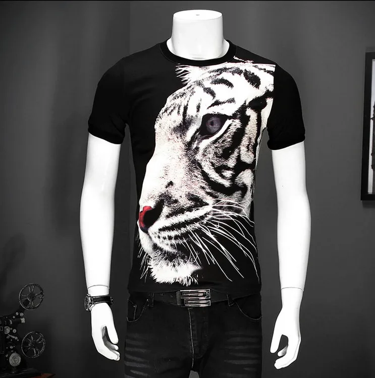 2018 Summer Cotton Men Casual T shirts Brand Fashion Korean Silm Fit Tshirts Plus Size | Мужская одежда