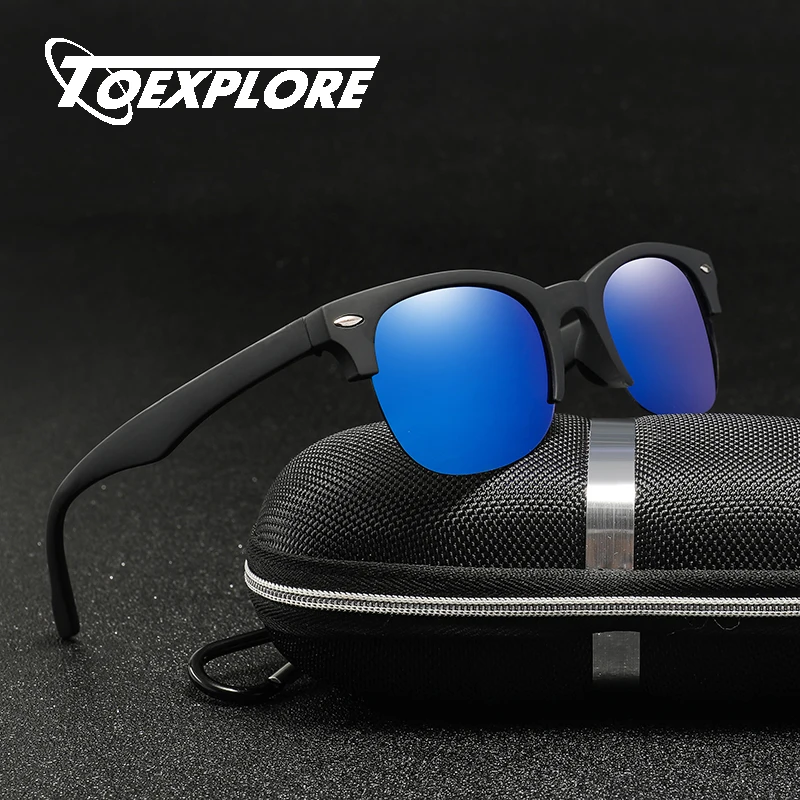 TOEXPLORE ore Модные мужские поляризационные солнцезащитные очки без оправы с