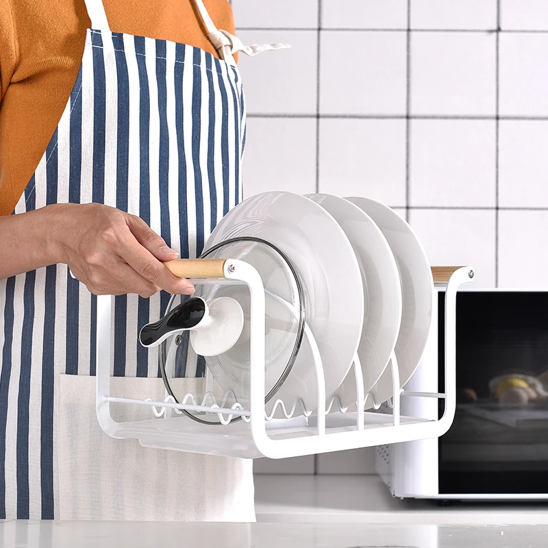 

Dish Rack Plate Rack Stand Pot Lid Holder Drainboard Drying Drainer Storage Holder for Kitchen Counter Sink Sturdy DrainBoard
