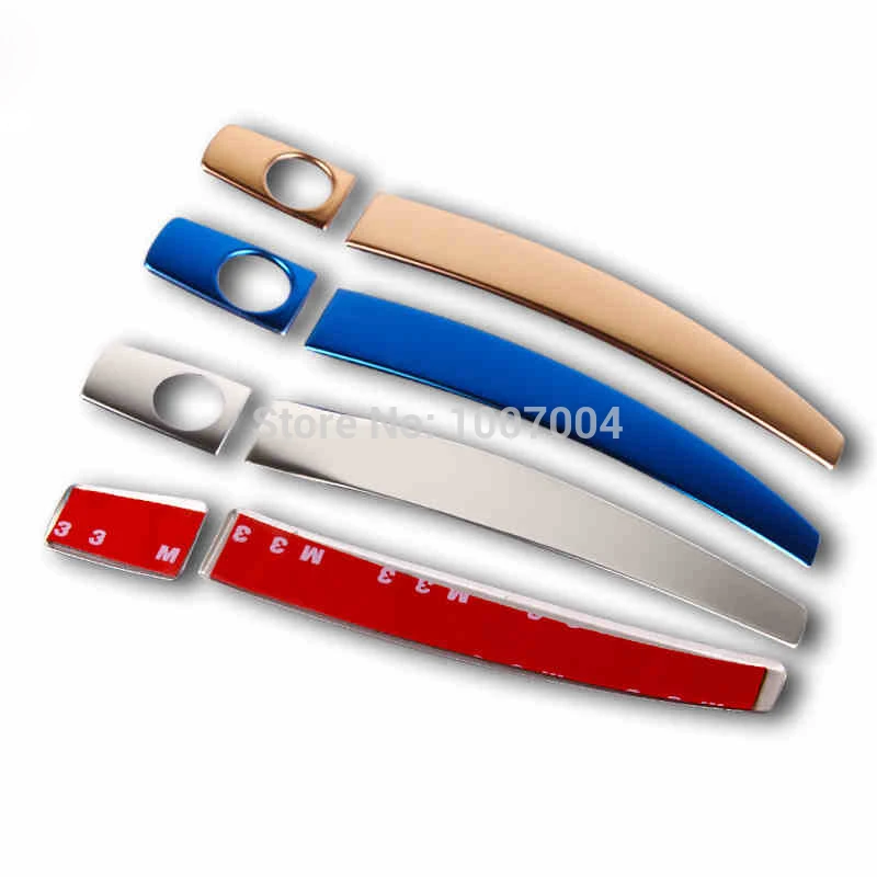 Наклейки на дверную ручку автомобиля декоративные наклейки из нержавеющей стали