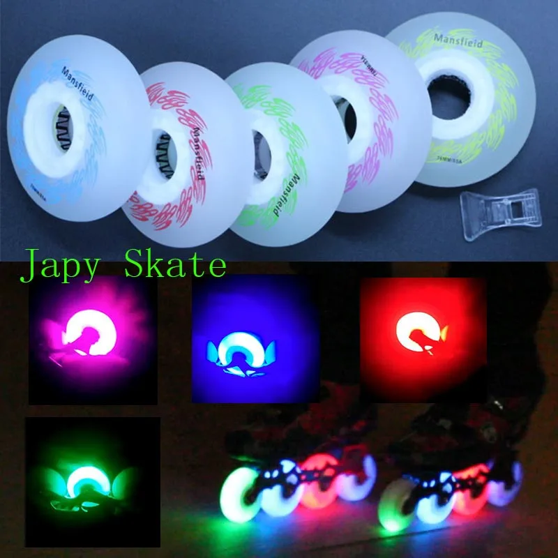Колеса для скейта Japy светодиодное освещение колеса скейтборда 85A скользящих