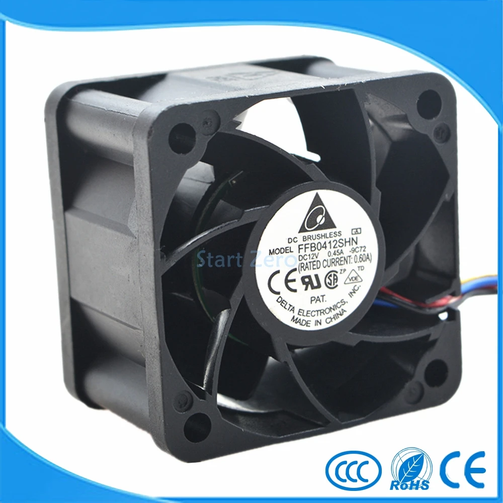 Новый Delta FFB0412SHN 4028 4 см 12В 0.45A PWM контроль температуры 40*40*28 мм беспроводного