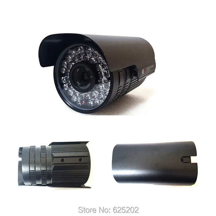 Наружная водонепроницаемая цилиндрическая камера видеонаблюдения IP67 черного