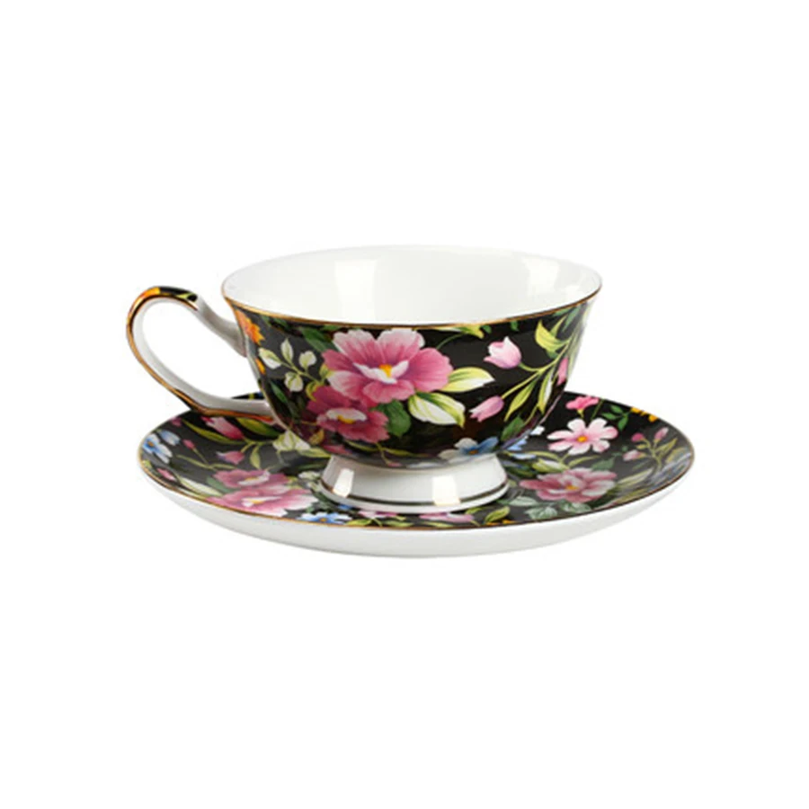 Китайский фарфор роскошная чашка для кофе блюдце набор китайский чай керамика