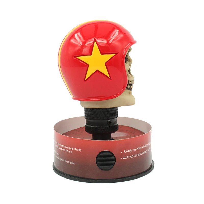 AuMoHall Manual Gear Shift Knob Universal Resin Skull Helmet Car Shifter Stick Styling | Автомобили и мотоциклы