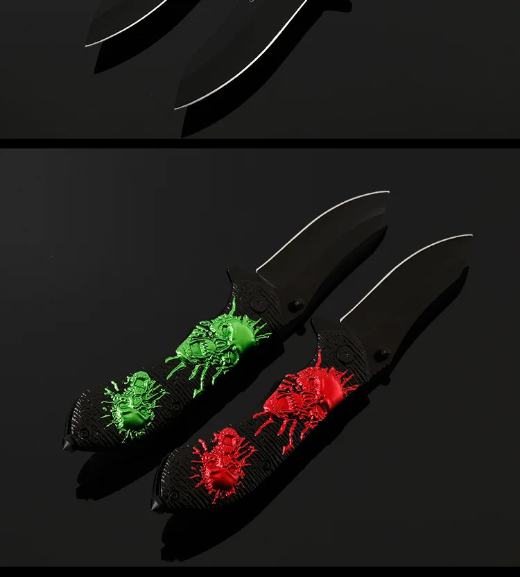 Открытый Ножи Прохладный Ghillie 3Cr13 складной 54HRC туристический нож для выживания