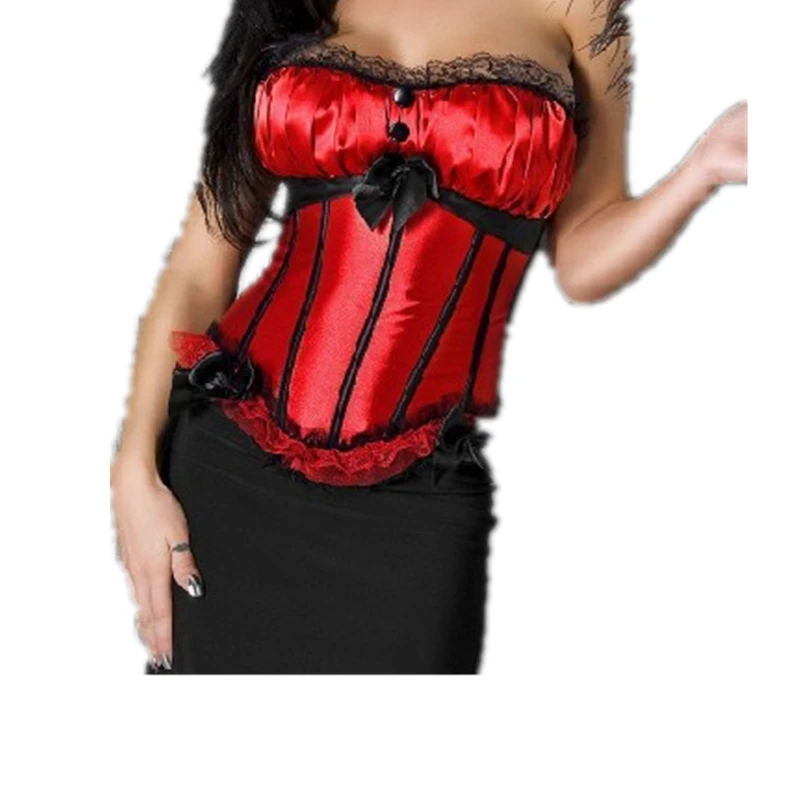 Новый дизайн женские Модные Корсеты бюстье Ренессанс Атласный Кружевной Корсет