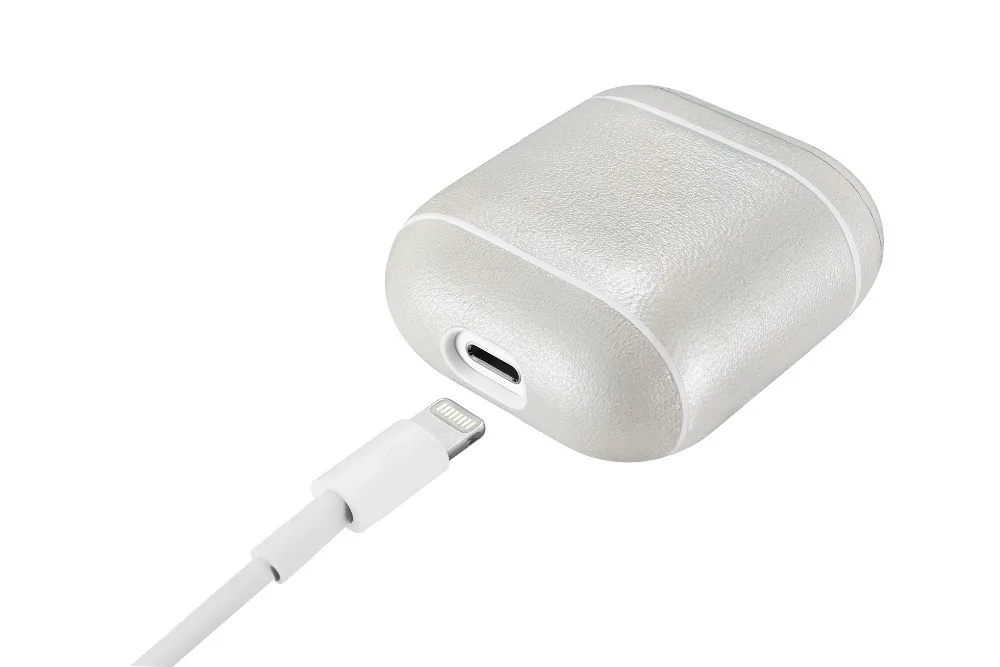 Роскошный чехол из натуральной кожи для Apple Airpods, противоударный чехол для наушников, аксессуары, защитный чехол для AirPods