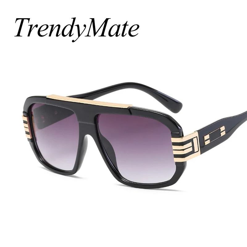 2017 Для Мужчин's Солнцезащитные очки для женщин новые Винтаж негабаритных Рамки