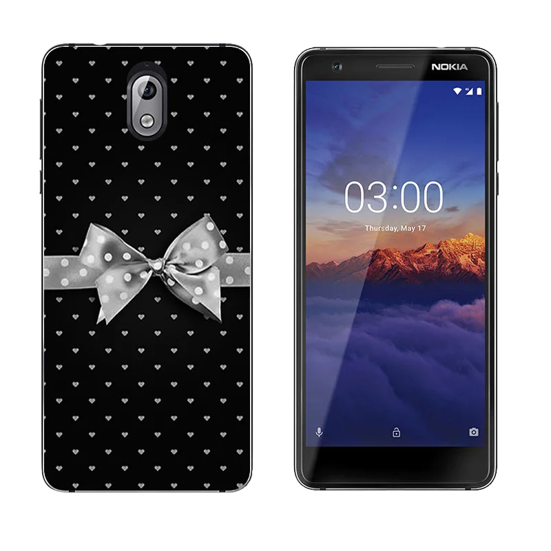 for Nokia 3 2018 Soft Silicone Back Cover DIY Painted Cases TA-1063 TA-1057 5.2&quot Phone Capa Ultrathin Clear TPU Shell |