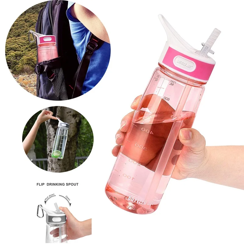 bottled joy 0,7л, соломинка для напитков, Тритан, bpa бесплатно, детские бутылки с фильтром для воды, детская ручка, пластиковая бутылка для тренажерного зала