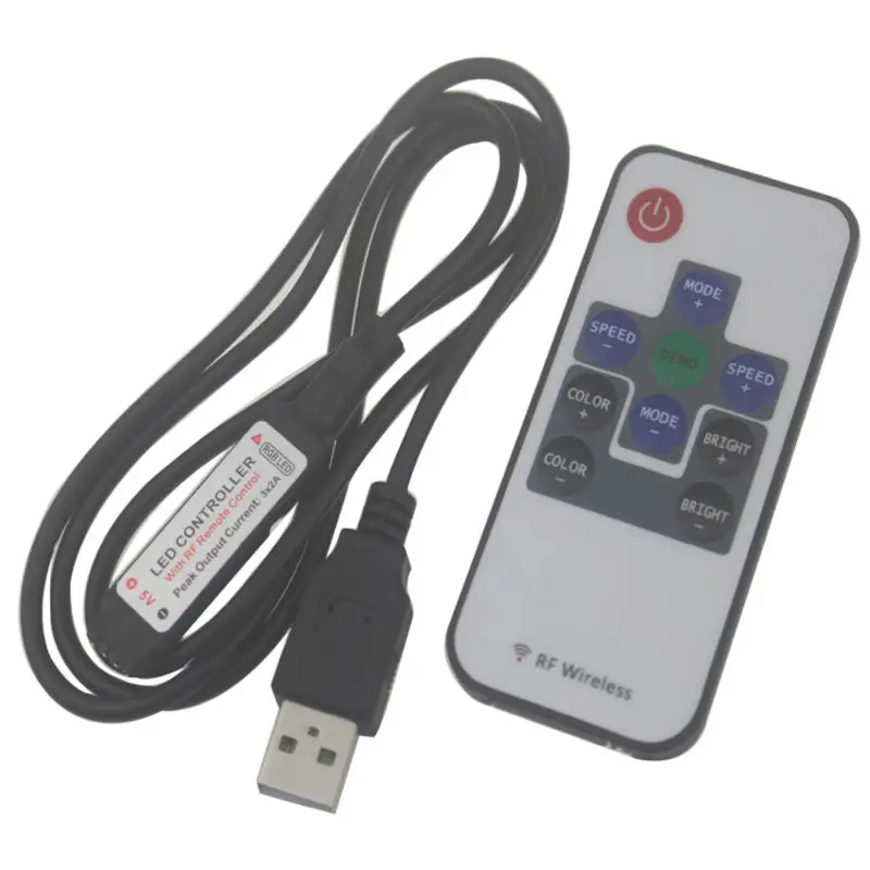 Мини DC 5v led rgb контроллер 10key rf беспроводной пульт дистанционного управления 3