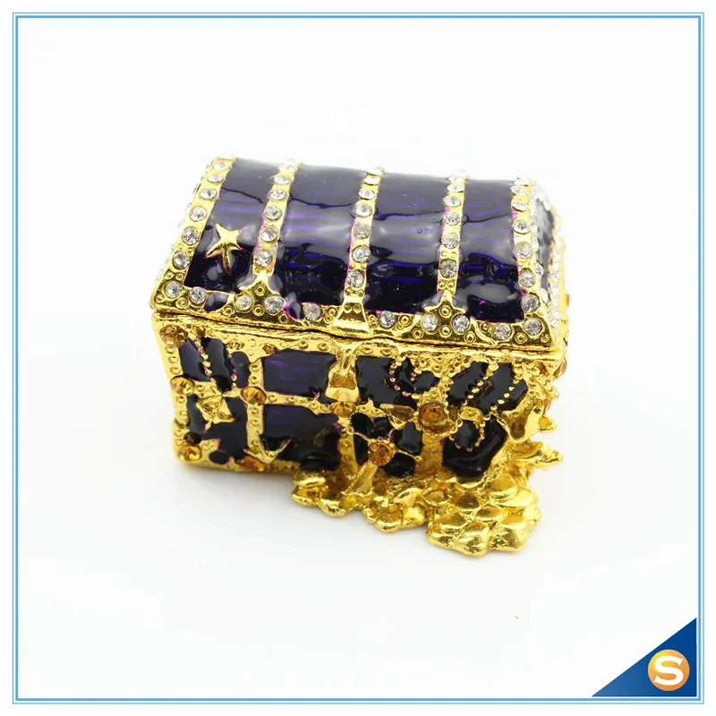 

100% Handmade Enamel Trinket Box Metal Box For Jewelry Storage