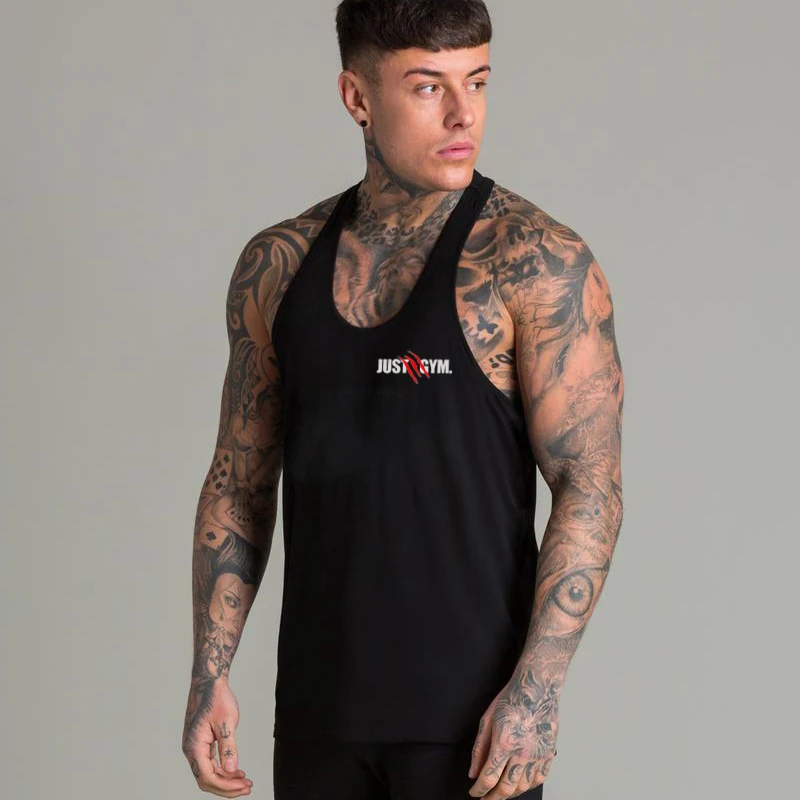 

New Brand Mens Tank top Just Gyms Fitness Bodybuilding Sleeveless Shirt Male Cotton Clothing Casual Singlet Muscle Vest