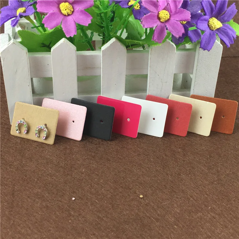 Карточка для сережек 3 5*2 5 см новый продукт простая чистая крафт-бумага шпильки