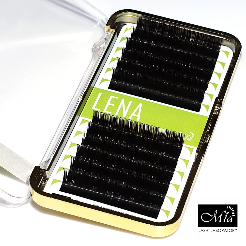 [0 20 C/D] LENA Black Pearl Fiber индивидуальное наращивание ресниц от Mia Lash Lab | Красота и