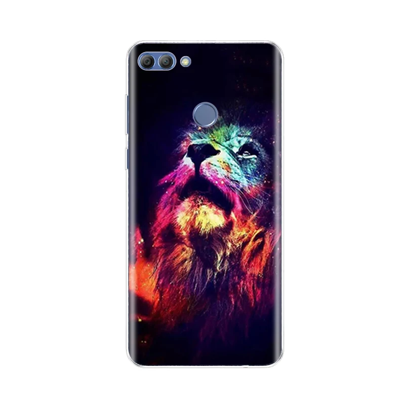 Силиконовый чехол для huawei p smart задняя крышка телефона Huawei Enjoy 7s задний бампер с