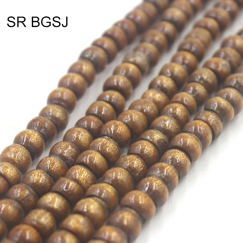 Бесплатная доставка 5x8 мм Rondelle Золотой Коралл Самоцветы Натуральный бусы оптом