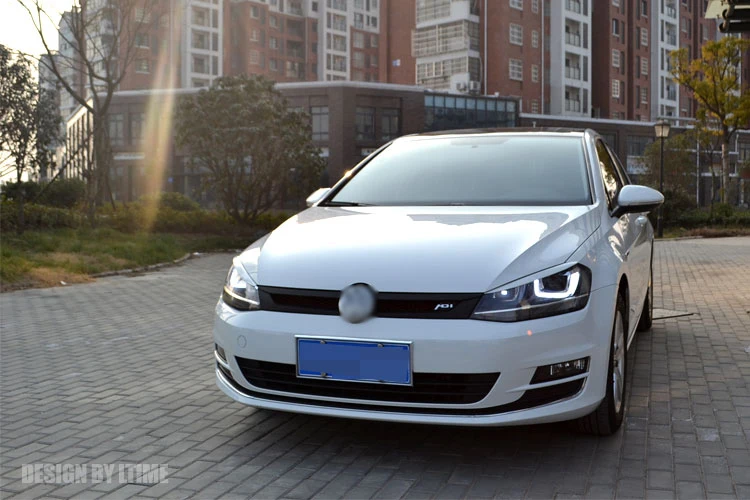 АКД углеродного волокна фары веки наклейки для автомобиля Volkswagen Golf 7/7. 5 MK7 GTI R Rline автомобиль спортивный стиль