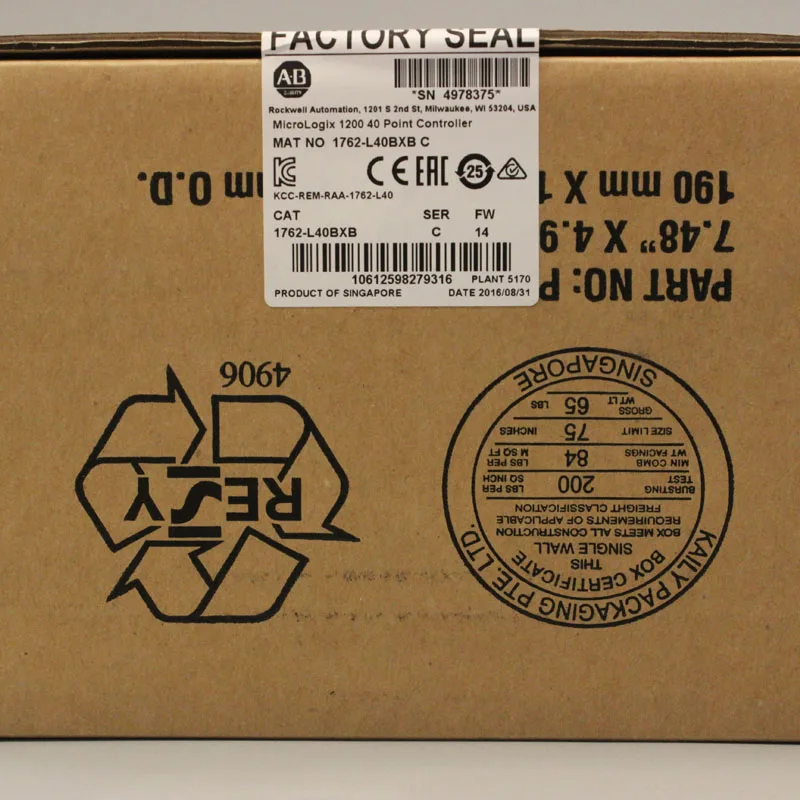 

1762-L40BXB 1762L40BXB PLC Controller,New & Have in stock