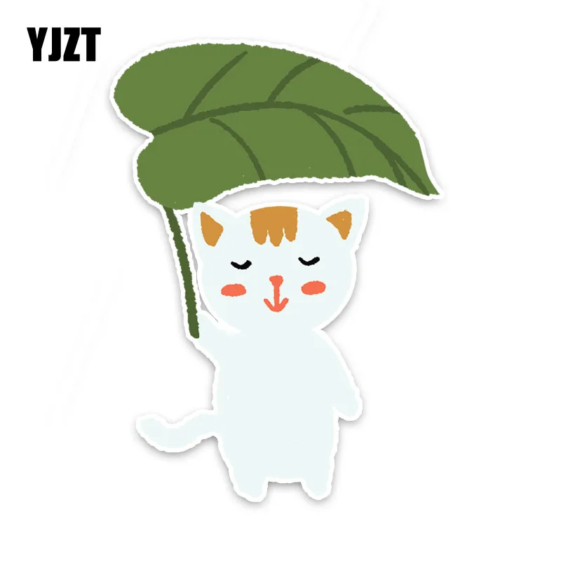 

YJZT 11.5CM*16CM Cartoon Funny Animal Cat PVC Car Styling Car Sticker Decal 5-1327