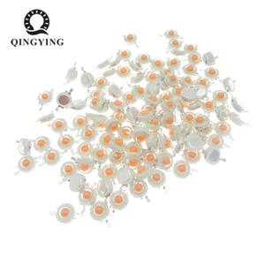 Светодиодный чип высокой мощности, 100 шт., 1 Вт, 3 Вт, красный, зеленый, синий, желтый, холодный белый, натуральный, теплый белый, RGB, УФ, для выращивания растений, источник светильник