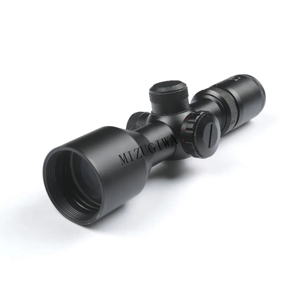 MIZUGIWA Hunting Tactical Rifle Illuminated Scope 3-9x40 V Red Green Mil-dot Reticle Optical Sight 20mm Rail Mount Weaver | Спорт и