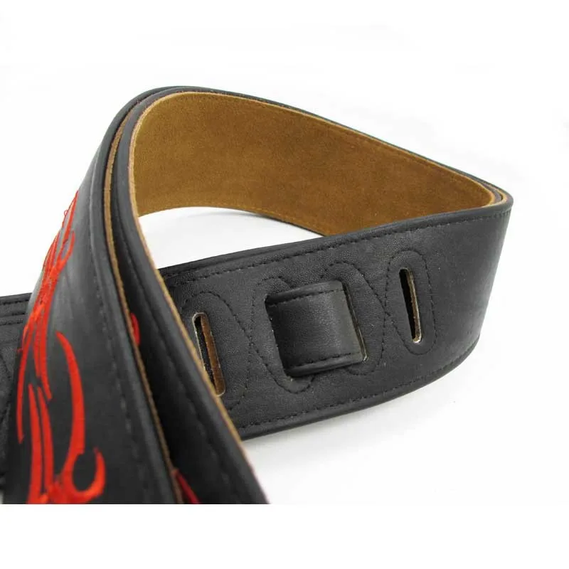 Гитарный ремешок/бас ремешок/фолк гитара ремень кожаный инструмент с рисунком