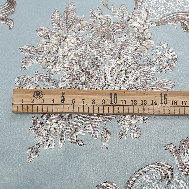 

New Fashion Jacquard Cotton Fabrics Precision Relief Palace Wind Jacquard Brocade Fabric Dress Cheongsam Fabric Clothes