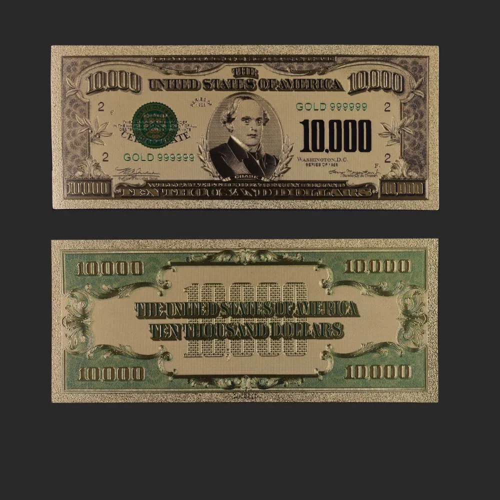 1918 Позолоченные банкноты США 500 долларов бумажные украшения для денег цветные Поддельные Банкноты сувенирные подарки 24k Золотая коллекция банкнот - Цвет: style 4