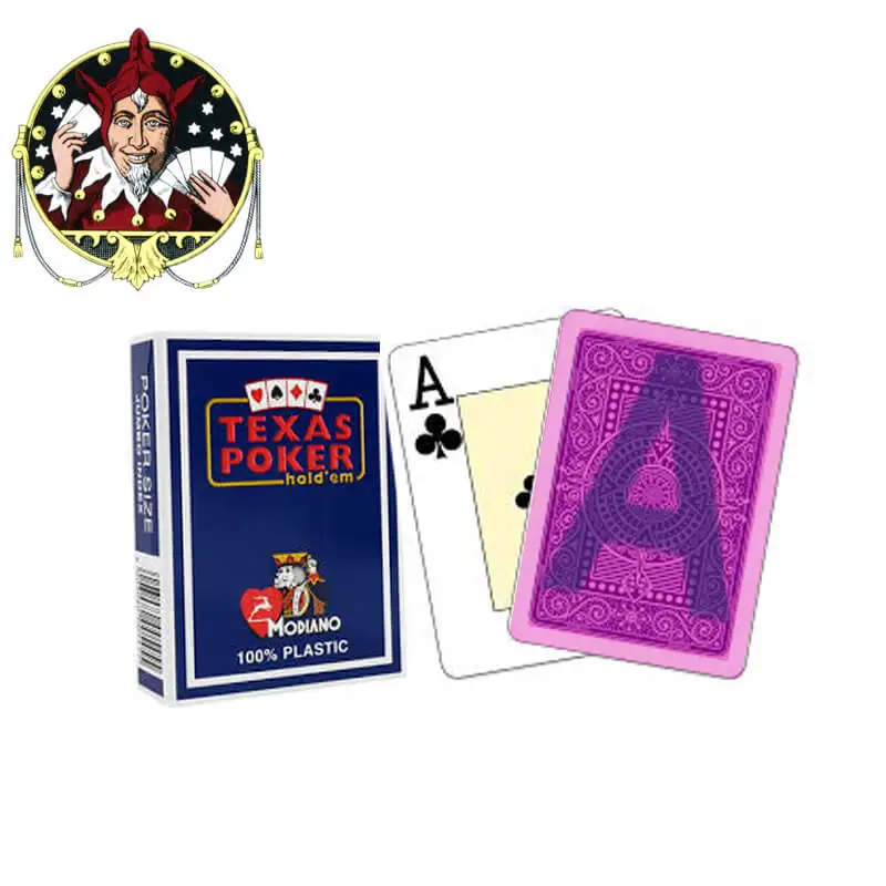 Blue Modiano Texas Holdem пластиковые Невидимые чернила маркированные карты для казино азартные игры и покер магические шоу - Цвет: Blue