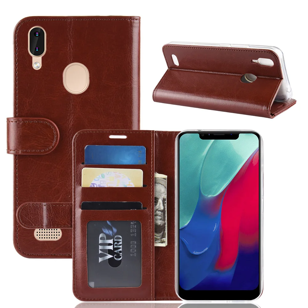 Премиум чехол из искусственной кожи с держателем для карт Leagoo M11 6 18 дюйма