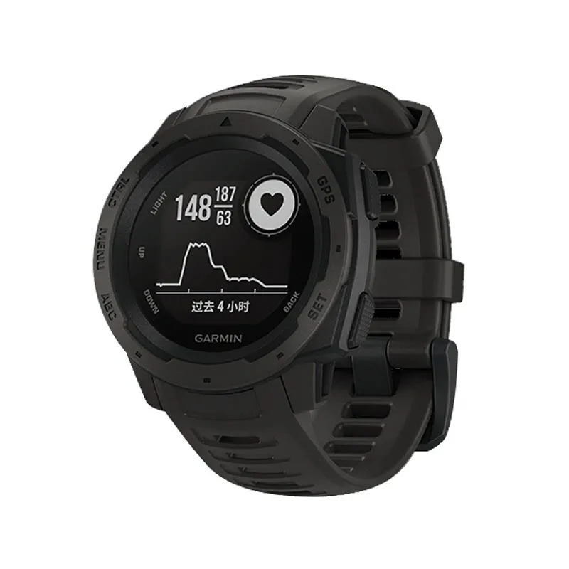 Черный Спортивный силиконовый ремешок для быстрой замены часов для Garmin Instinct XR649 - Цвет: Черный