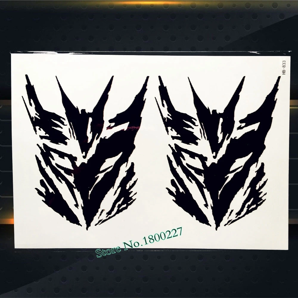 Красная злая да Мужская Сова Съемная Татуировка Мужчины Женщины для боди арта