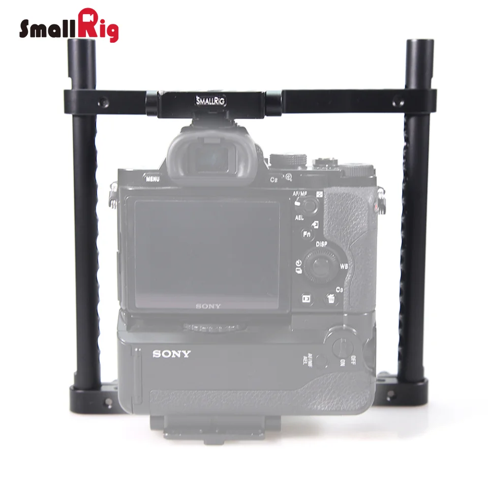 SmallRig алюминиевая DSLR камера клетка для Canon, для Nikon, для sony, для Panasonic GH3/GH4 с батарейным захватом-1750