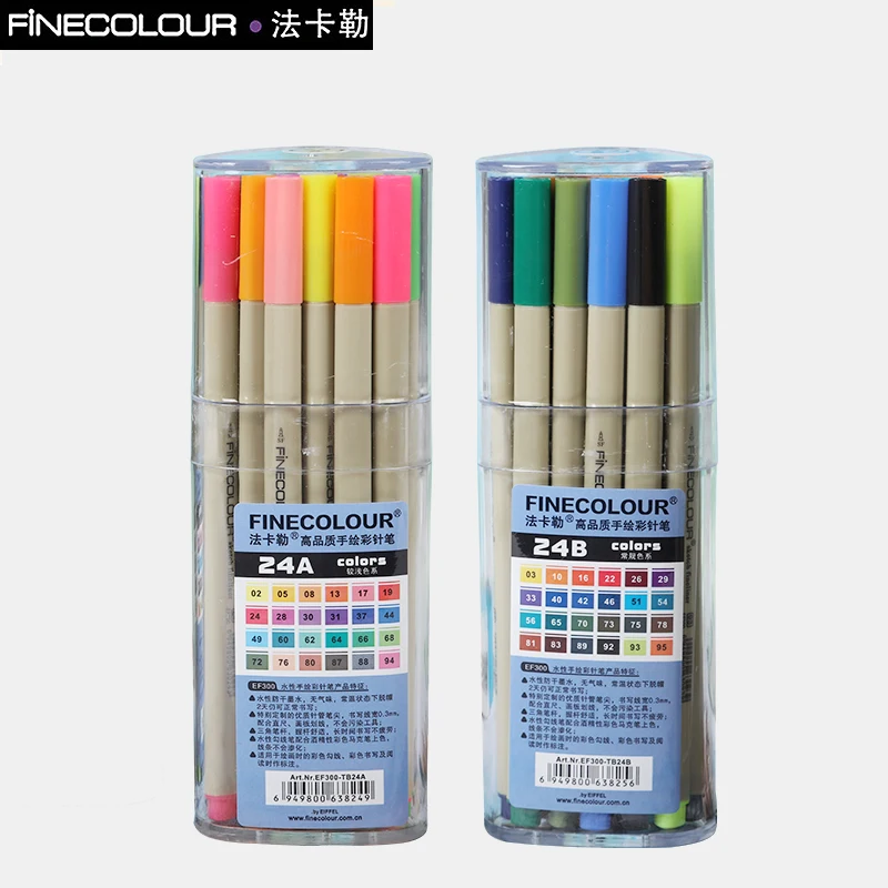 FINECOLOUR 300 ручная роспись тонкая ручка цветная игла подходит|Гелевые ручки| |