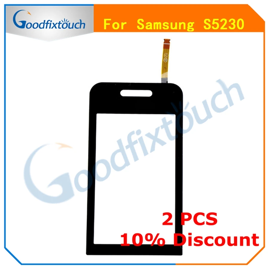 Для Samsung S5222 S5230 Сенсорная панель стеклянный объектив сенсорный экран дигитайзер