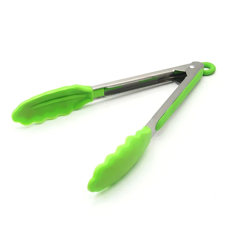1 шт. силиконовые щипцы для приготовления пищи сервировки салата и барбекю ручка