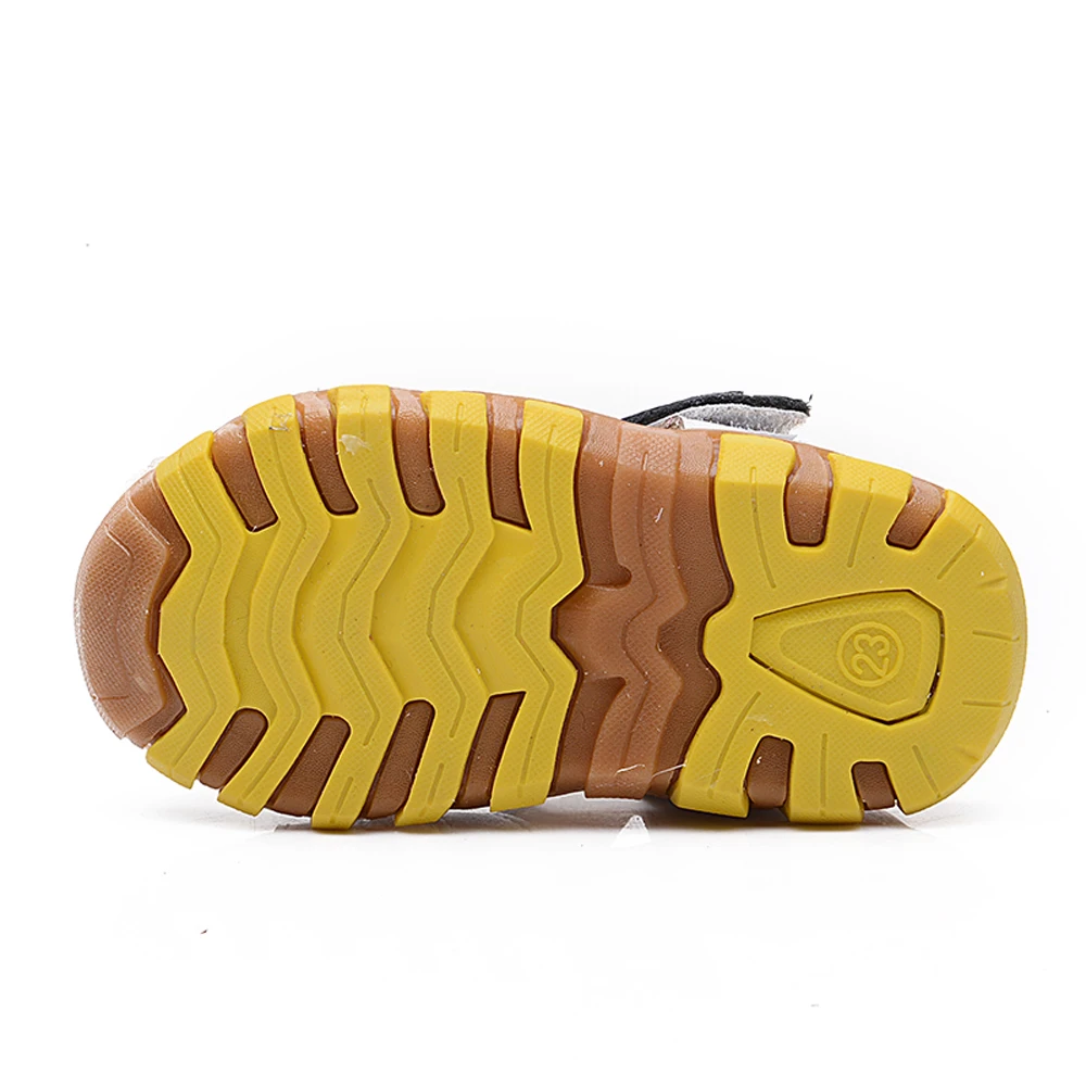 Летняя детская обувь из натуральной кожи для мальчиков мягкие открытые сандалии