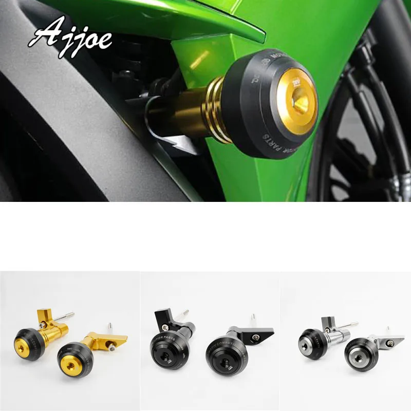 Падение защитные мотоцикл Рамка слайдер анти аварии шапки для Kawasaki Er6F ER-6F 2012- ER6N ER-6N 2010- простой