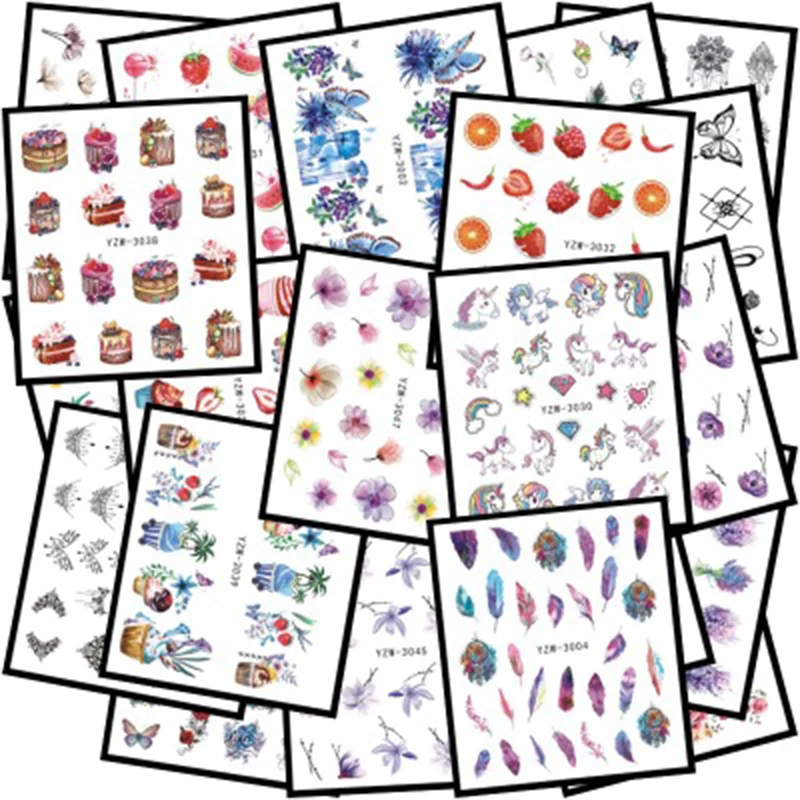 1pcs Sticker Water Transfer Decal Sliders For Art Decoration Tattoo Manicure Beauty DIY Toys Classic Toy | Игрушки и хобби