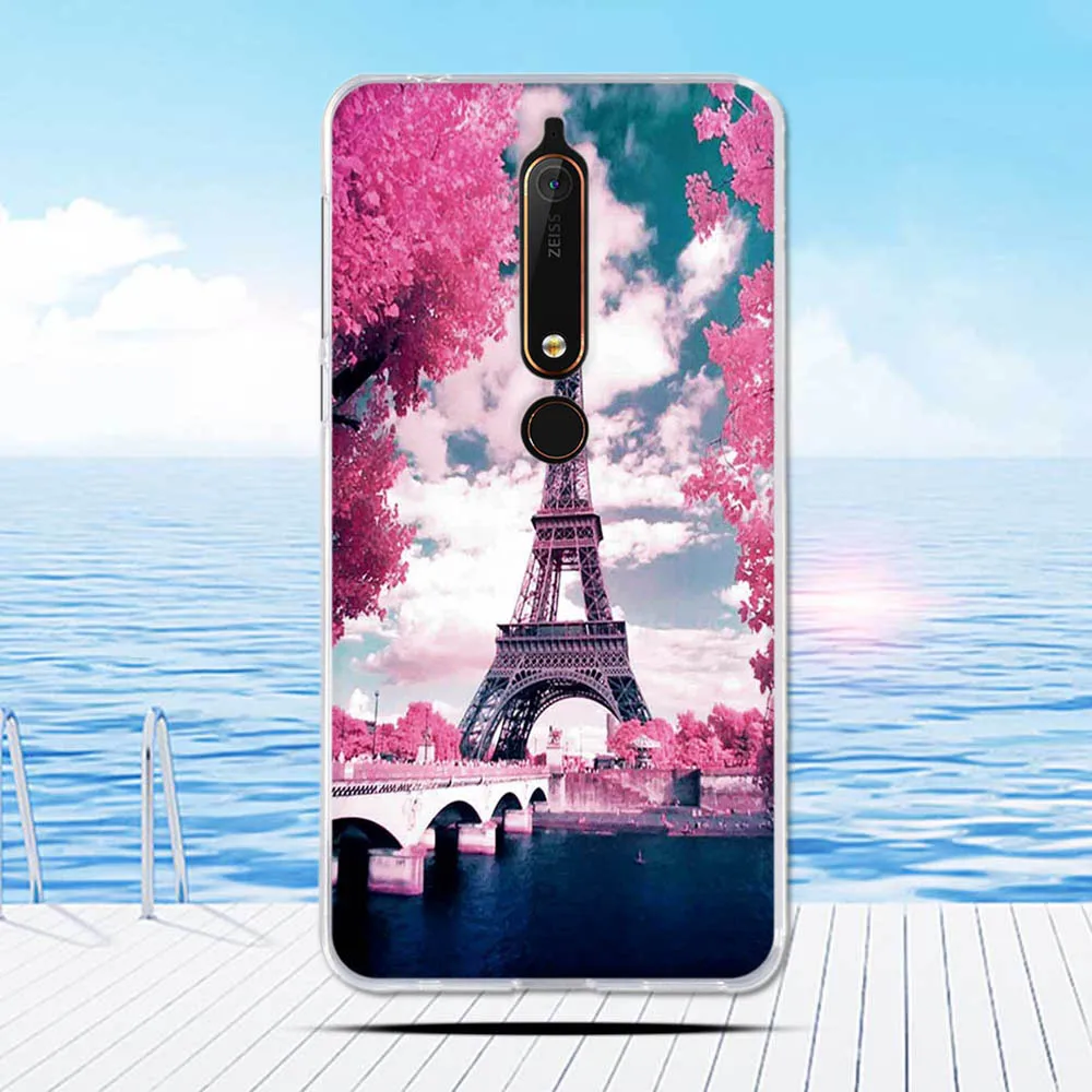 Для Nokia 6 1 чехол TA-1068 TA-1050 TA-1043 TA-1045 чехлы для телефонов Чехлы Мягкий силиконовый