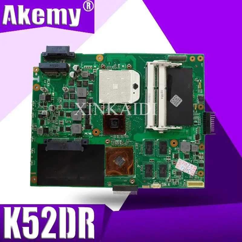 K52DR материнская плата для ноутбука ASUS A52DE K52DE A52DR K52D K52 тестовая оригинальная AMD 1G