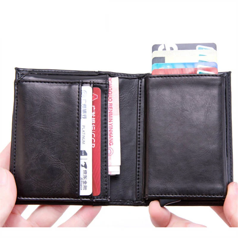BISI GORO/2021 визитная Карточка RFID держатель Блокировка Кошелек алюминиевая коробка