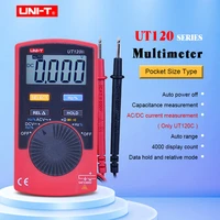 mini digital multimeter uni t ut120 series digital lcd palm size auto range multimeter dc ac pocket