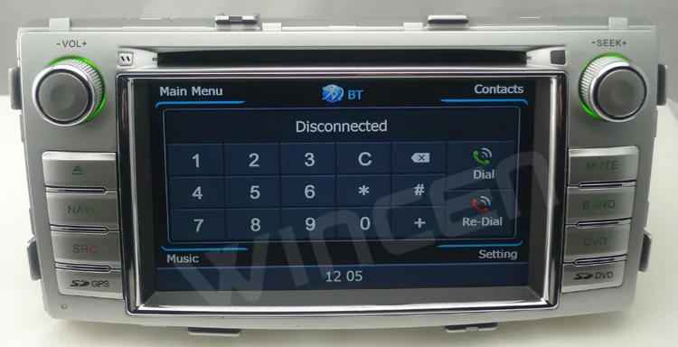 S100 A8 двухъядерный 6 2 "Автомобильный GPS для Toyota Hilux 2012 1 ГБ процессор 512 М DDR V-20
