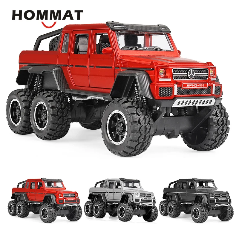 Внедорожный внедорожный автомобиль hommate Simulation 1:32 G63 AMG 6X6 литая модель игрушечного