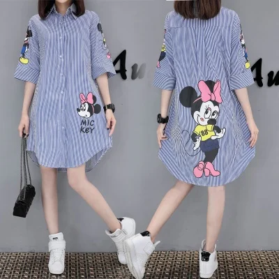 blue stripe Новая одежда для беременных, блузки с коротким рукавом, весна-лето размера плюс, верхняя одежда для беременных женщин 4XL 5XL - Цвет: blue stripe