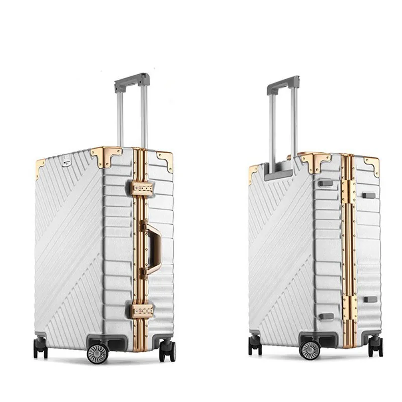 

20"24"26"29" Vintage Rolling hardside luggage travel suitcase with wheels handles Custom laser engraving
